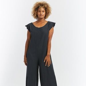 Miranda Bennet Denim Coveralls - Almost Black, OS